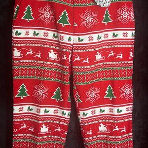 OppoSuits Men’s Christmas Pants Red Green Snowflake Tree Santa Sleigh Holiday Pr